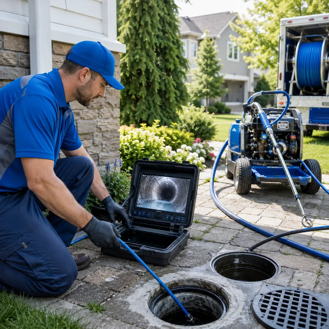 Outdoor drain cleaning professionals serving Lake Linden, MI