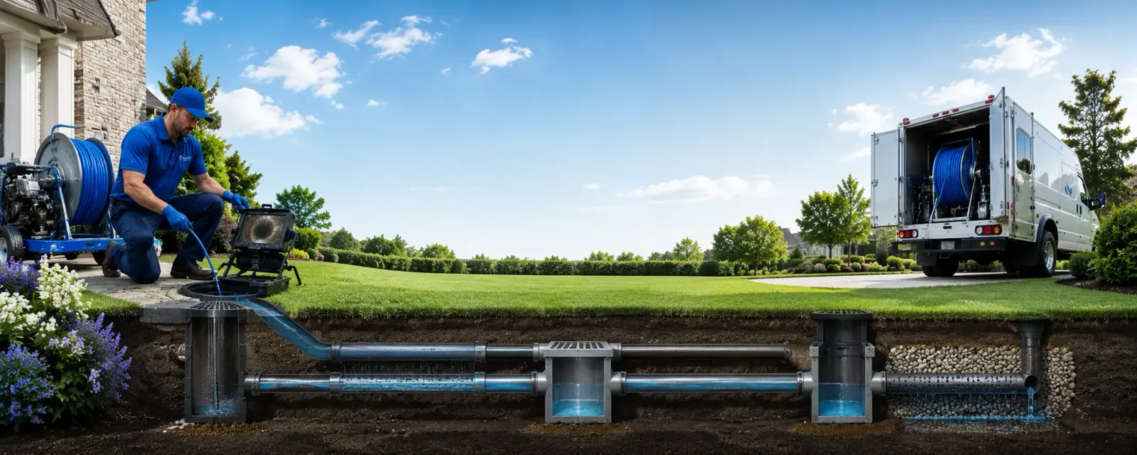 Outdoor drain cleaning information for Lake Linden, MI